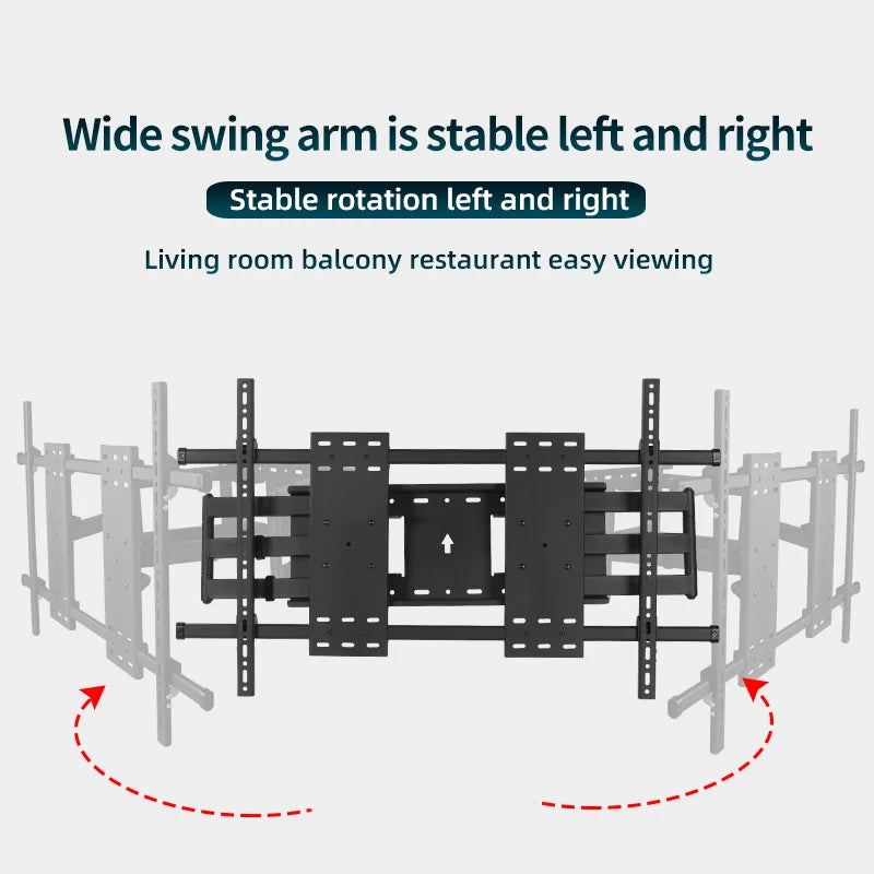 85-120'' TV Wall Mount Bracket Angle Adjustable 6 Arms Stronger Suporte Soporte TV Stand UP TO 130kg Lps VESA 1000*600 DY1000