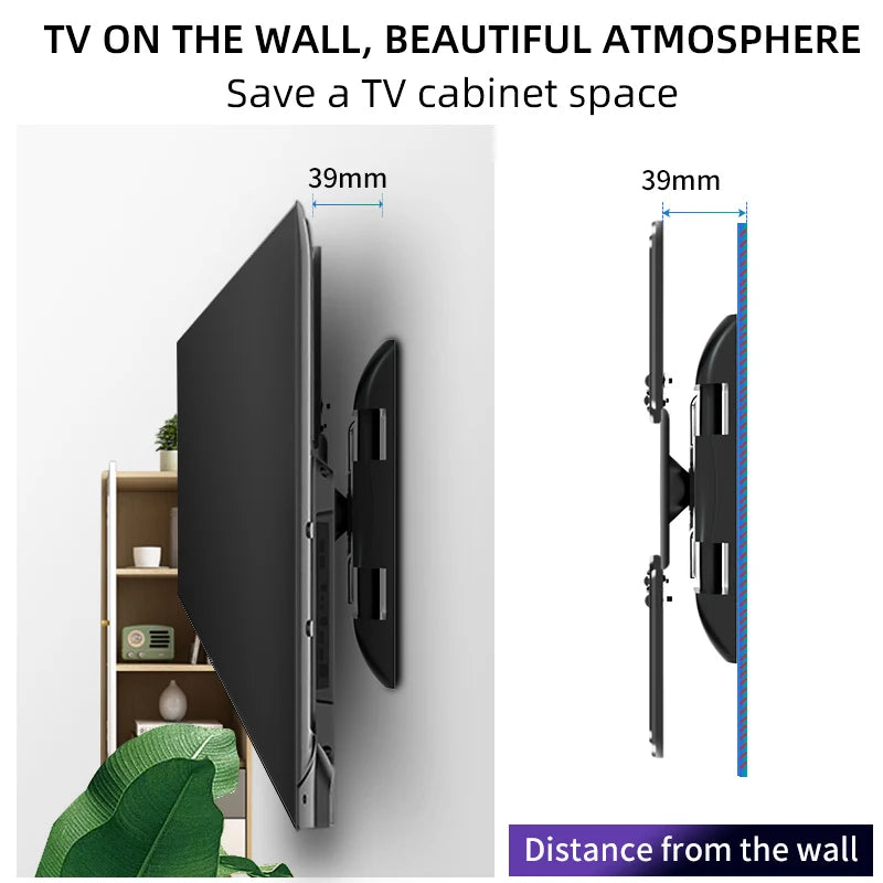 32"-58" Plasma Screen TV Wall Mount Full Motion Articulating Arms Soporte Tilt Bracket Support Wall Mount Holder Stand DY403