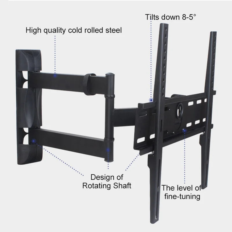 32"-58" Plasma Screen TV Wall Mount Full Motion Articulating Arms Soporte Tilt Bracket Support Wall Mount Holder Stand DY403