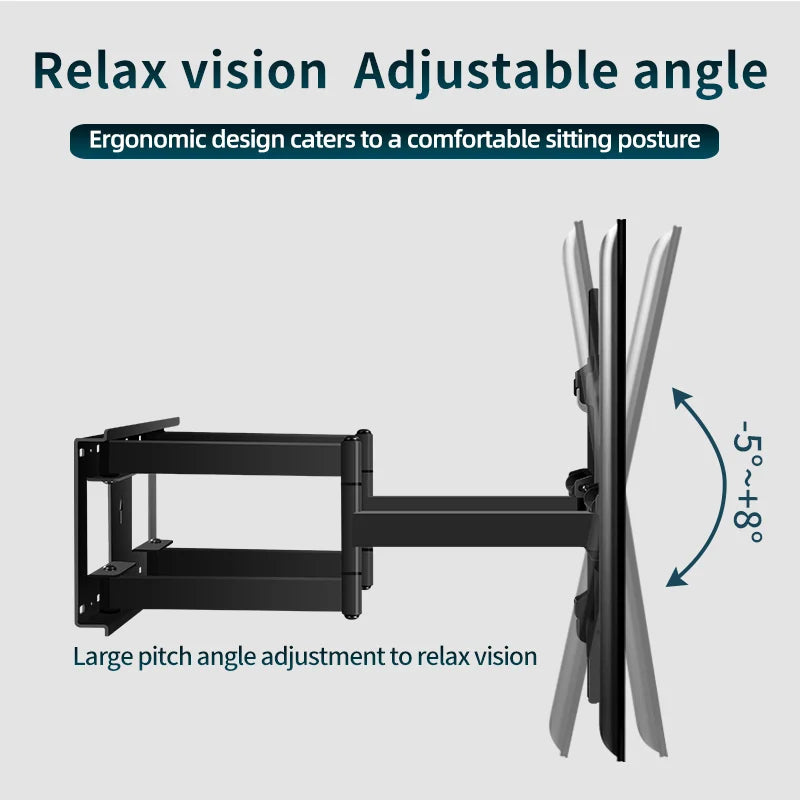 85-120'' TV Wall Mount Bracket Angle Adjustable 6 Arms Stronger Suporte Soporte TV Stand UP TO 130kg Lps VESA 1000*600 DY1000