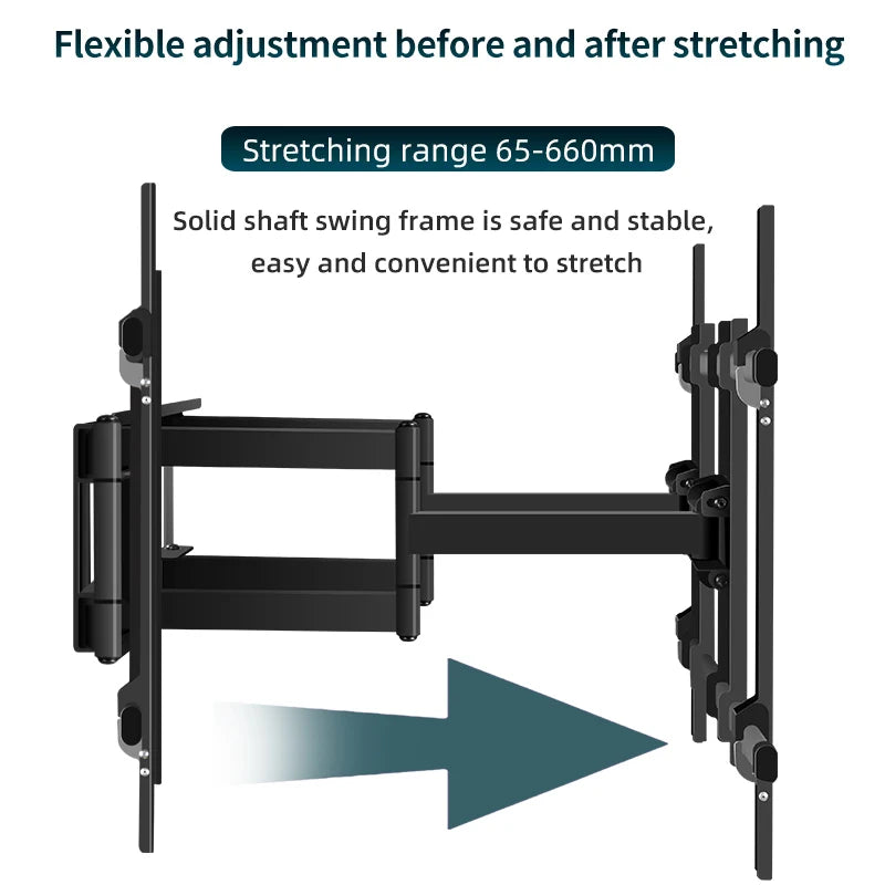 85-120'' TV Wall Mount Bracket Angle Adjustable 6 Arms Stronger Suporte Soporte TV Stand UP TO 130kg Lps VESA 1000*600 DY1000